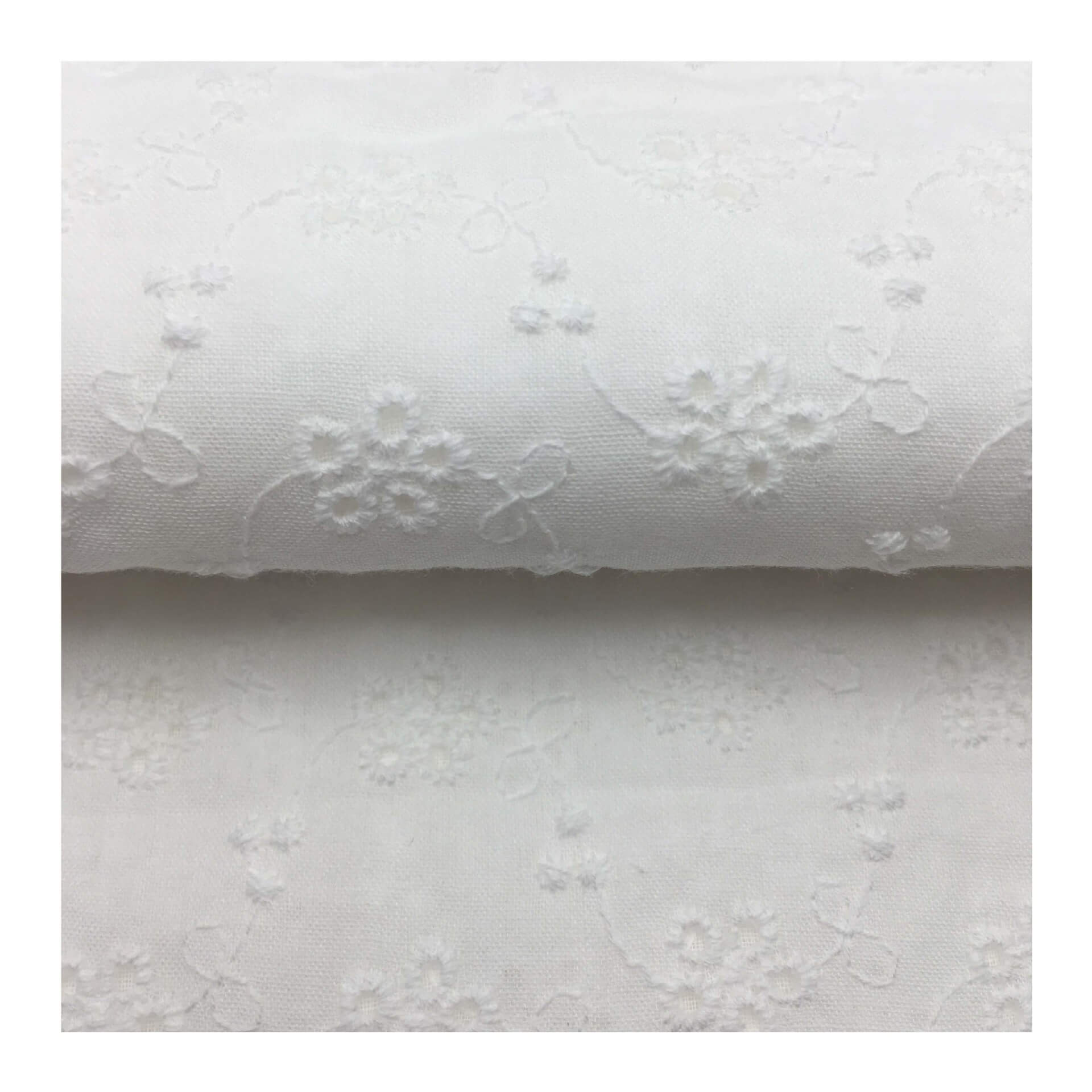 Embroidered Fabric Dress Eyelet 100% Cotton for Women's Wear Wholesale 6